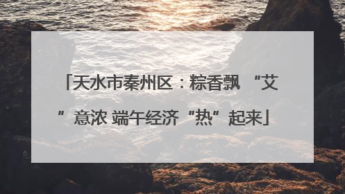 天水市秦州区：粽香飘 “艾”意浓 端午经济“热”起来