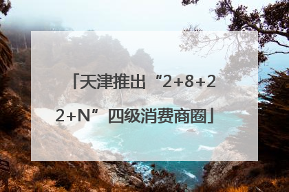 天津推出“2+8+22+N”四级消费商圈