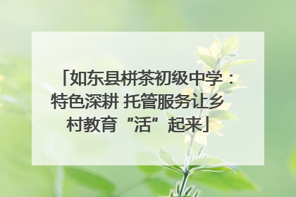 如东县栟茶初级中学：特色深耕 托管服务让乡村教育“活”起来