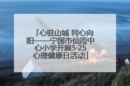 心驻山城 同心向阳——宁国市仙霞中心小学开展5·25心理健康日活动