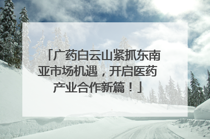 广药白云山紧抓东南亚市场机遇，开启医药产业合作新篇！