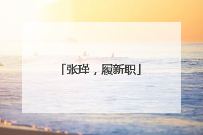 张瑾，履新职
