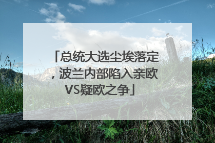 总统大选尘埃落定，波兰内部陷入亲欧VS疑欧之争