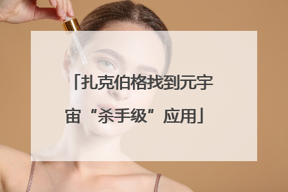 扎克伯格找到元宇宙“杀手级”应用