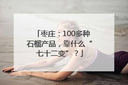 枣庄：100多种石榴产品，靠什么“七十二变”？