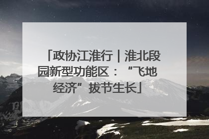 政协江淮行｜淮北段园新型功能区：“飞地经济”拔节生长