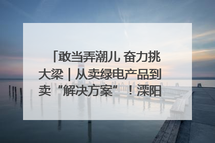 敢当弄潮儿 奋力挑大梁｜从卖绿电产品到卖“解决方案”！溧阳立足产业优势建成五大微电网示范项目