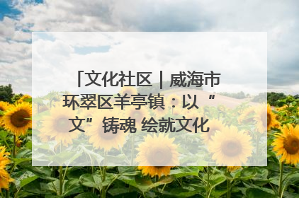 文化社区｜威海市环翠区羊亭镇：以“文”铸魂 绘就文化社区新画卷