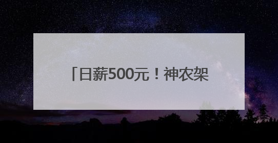 日薪500元！神农架景区 “野人” 热招，近4000人报名