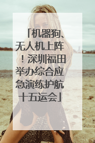 机器狗、无人机上阵！深圳福田举办综合应急演练护航十五运会