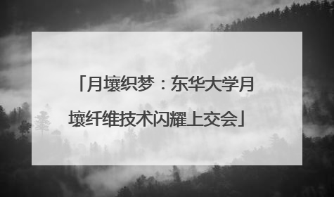 月壤织梦：东华大学月壤纤维技术闪耀上交会