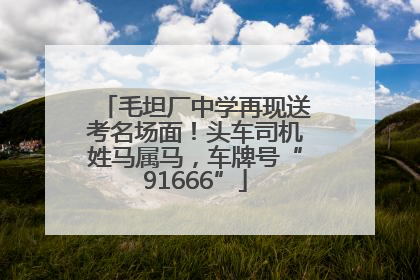 毛坦厂中学再现送考名场面！头车司机姓马属马，车牌号“91666”