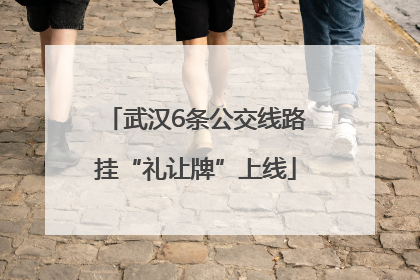 武汉6条公交线路挂“礼让牌”上线