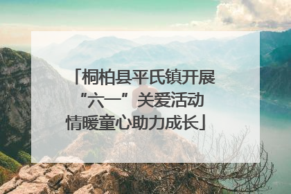 桐柏县平氏镇开展“六一”关爱活动 情暖童心助力成长