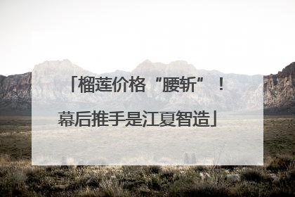榴莲价格“腰斩”！幕后推手是江夏智造