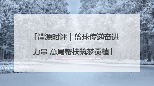 澧源时评｜篮球传递奋进力量 总局帮扶筑梦桑植