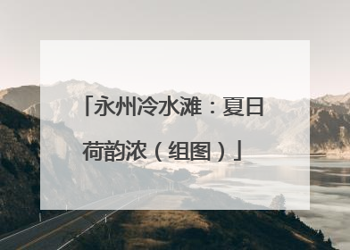 永州冷水滩：夏日荷韵浓（组图）