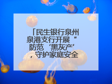 民生银行泉州泉港支行开展“防范‘黑灰产’，守护家庭安全”宣传活动