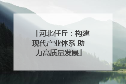 河北任丘：构建现代产业体系 助力高质量发展