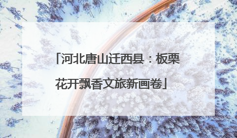 河北唐山迁西县：板栗花开飘香文旅新画卷