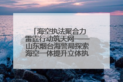 海空执法聚合力 雷霆行动筑天网——山东烟台海警局探索海空一体提升立体执法效能纪实