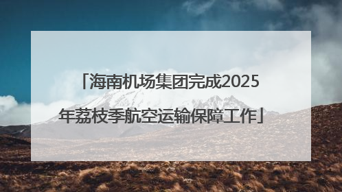 海南机场集团完成2025年荔枝季航空运输保障工作