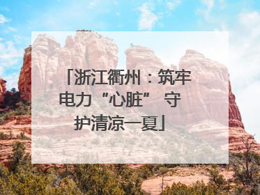 浙江衢州：筑牢电力“心脏” 守护清凉一夏