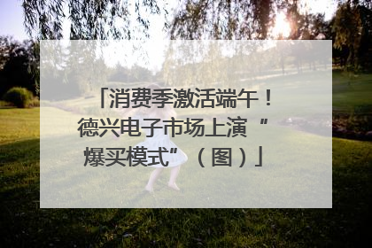 消费季激活端午！德兴电子市场上演“爆买模式”（图）