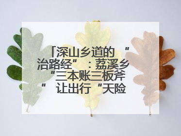 深山乡道的 “治路经”：荔溪乡 “三本账三板斧” 让出行“天险变通途”