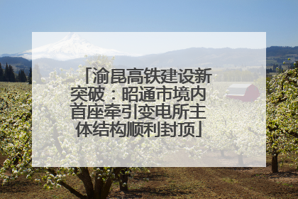 渝昆高铁建设新突破：昭通市境内首座牵引变电所主体结构顺利封顶
