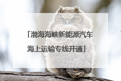 渤海海峡新能源汽车海上运输专线开通
