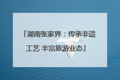 湖南张家界：传承非遗工艺 丰富旅游业态