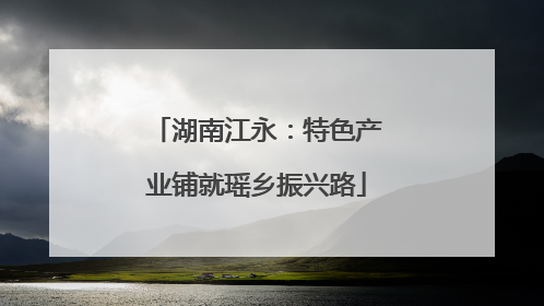 湖南江永：特色产业铺就瑶乡振兴路