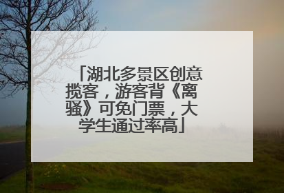 湖北多景区创意揽客，游客背《离骚》可免门票，大学生通过率高