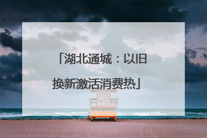 湖北通城：以旧换新激活消费热