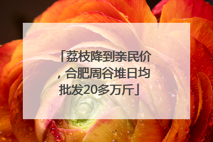 荔枝降到亲民价，合肥周谷堆日均批发20多万斤