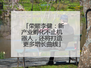 荣耀李健：新产业孵化不止机器人，还将打造更多增长曲线