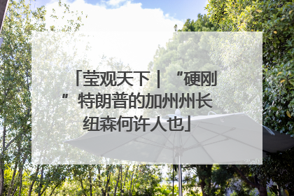 莹观天下｜“硬刚”特朗普的加州州长纽森何许人也