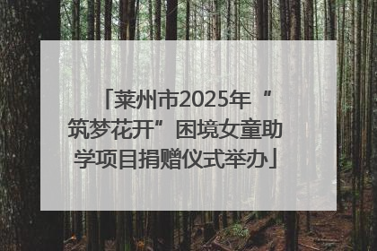莱州市2025年“筑梦花开”困境女童助学项目捐赠仪式举办