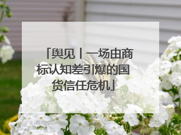 舆见丨一场由商标认知差引爆的国货信任危机