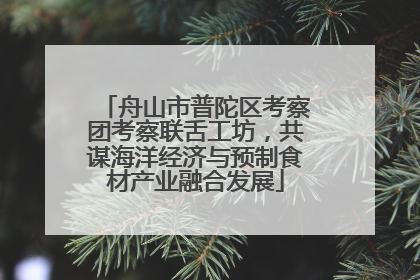 舟山市普陀区考察团考察联舌工坊，共谋海洋经济与预制食材产业融合发展