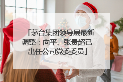 茅台集团领导层最新调整：向平、张贵超已出任公司党委委员