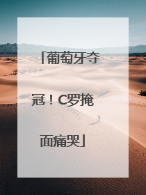 葡萄牙夺冠！C罗掩面痛哭