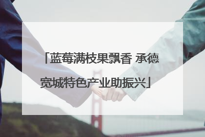 蓝莓满枝果飘香 承德宽城特色产业助振兴