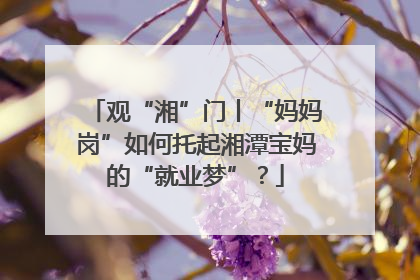 观“湘”门丨“妈妈岗”如何托起湘潭宝妈的“就业梦”？