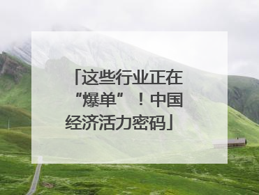 这些行业正在“爆单”！中国经济活力密码
