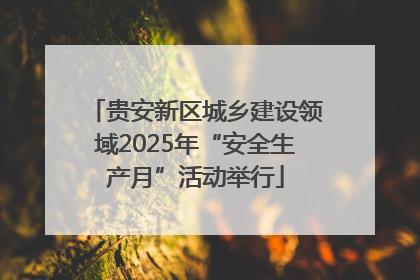 贵安新区城乡建设领域2025年“安全生产月”活动举行