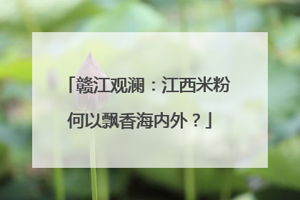 赣江观澜：江西米粉何以飘香海内外？