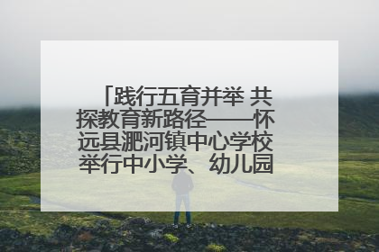 践行五育并举 共探教育新路径——怀远县淝河镇中心学校举行中小学、幼儿园班主任论坛活动