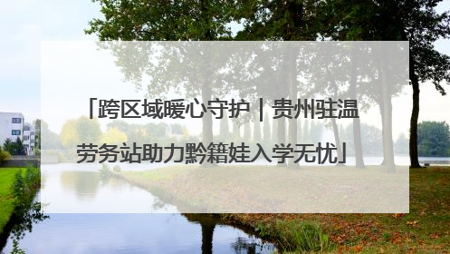 跨区域暖心守护｜贵州驻温劳务站助力黔籍娃入学无忧